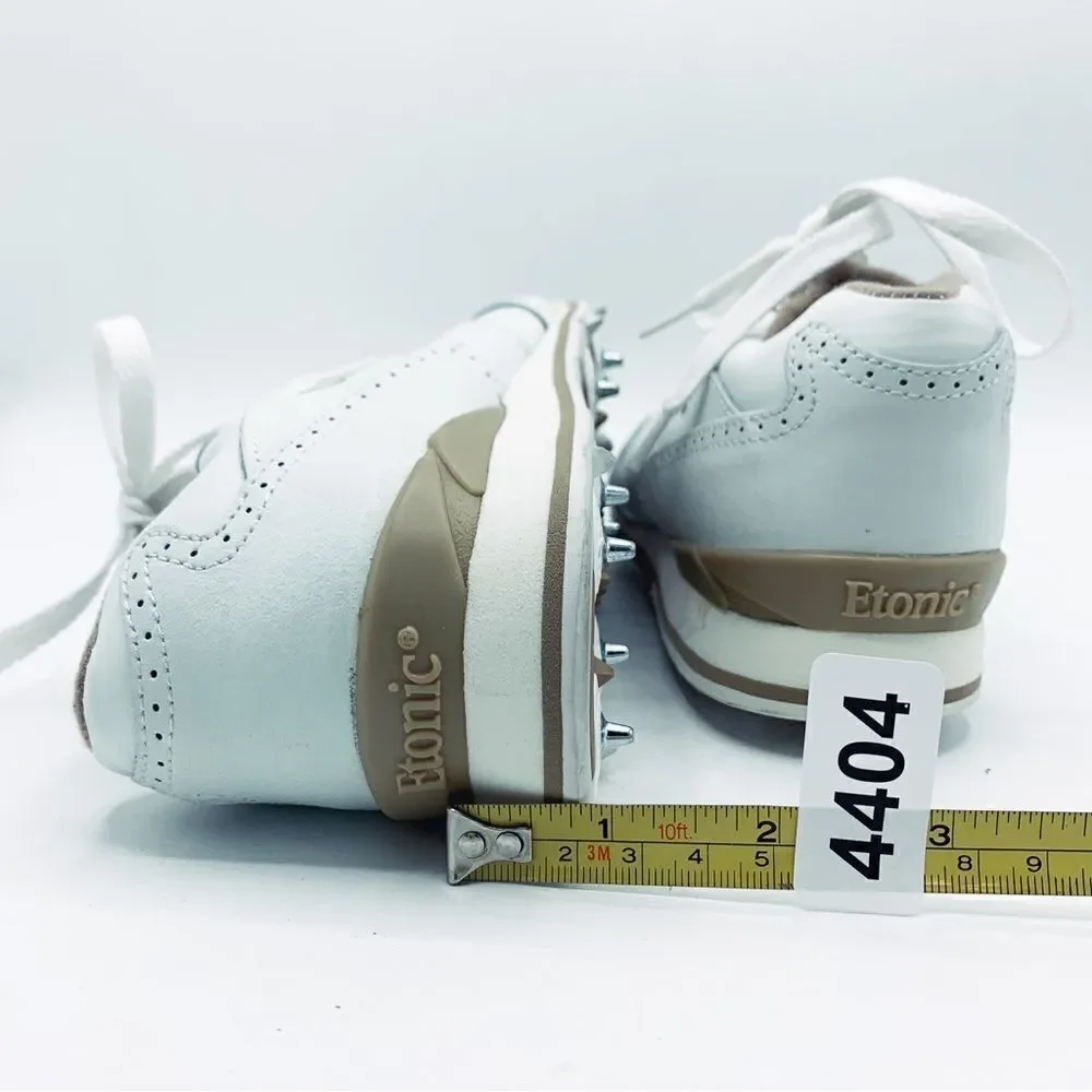 Etonic Stabilites ST Women’s White Leather Metal Spiked Golf‎ Shoes 6 New